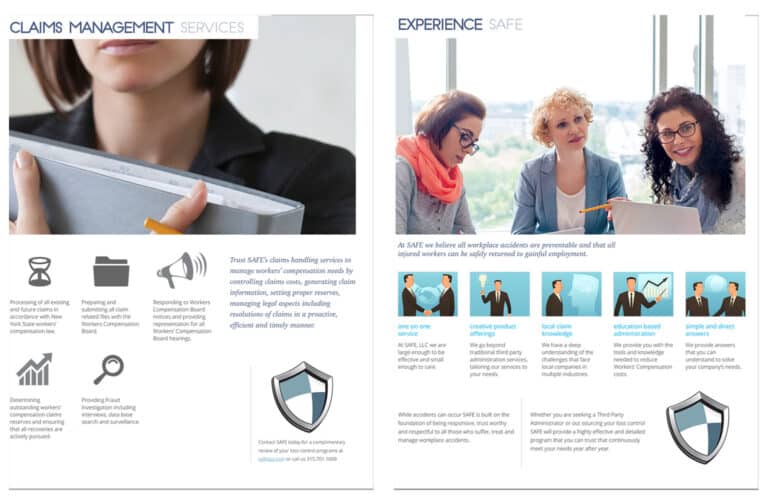 Safe Brochure Design | Page One
