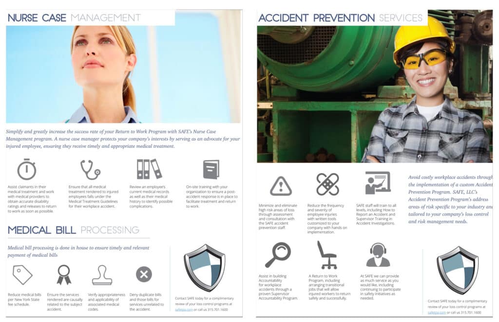 Safe Brochure Design | Page Two